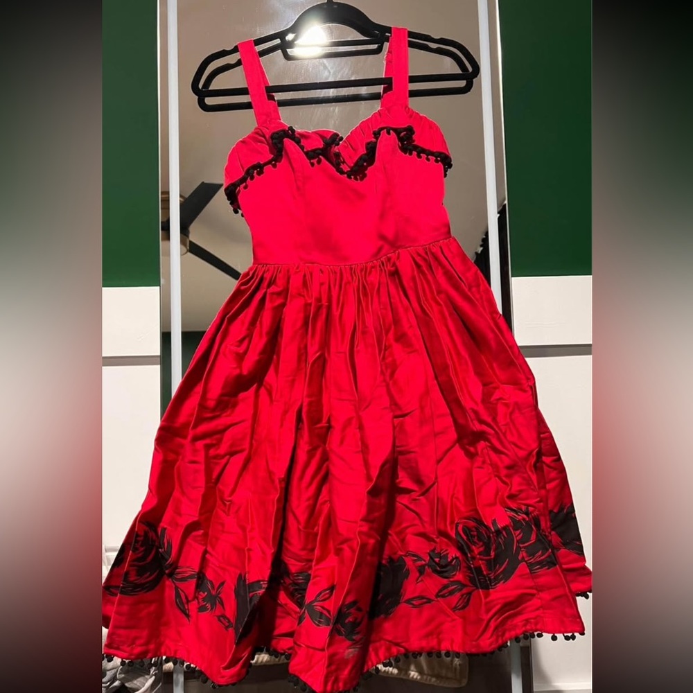 Pinup Girl Couture BellaDonna Dress in Red